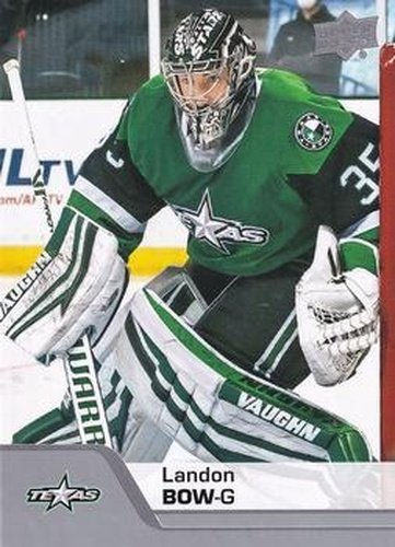 #31 Landon Bow - Texas Stars - 2020-21 Upper Deck AHL Hockey