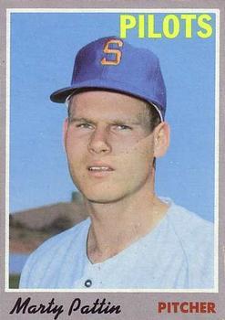 #31 Marty Pattin - Seattle Pilots - 1970 Topps Baseball