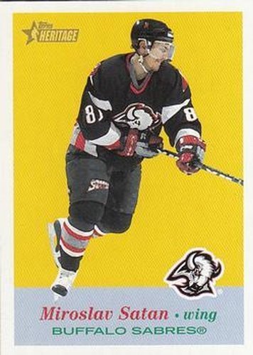 #31 Miroslav Satan - Buffalo Sabres - 2001-02 Topps Heritage Hockey