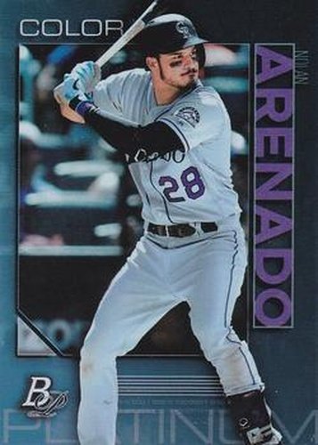 #31 Nolan Arenado - Colorado Rockies - 2020 Bowman Platinum Baseball
