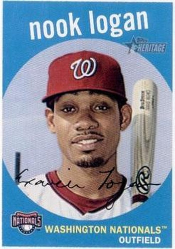 #31 Nook Logan - Washington Nationals - 2008 Topps Heritage Baseball