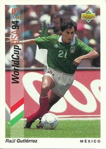 #31 Raul Gutierrez - Mexico - 1993 Upper Deck World Cup Preview English/Spanish Soccer
