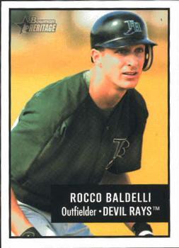 #31 Rocco Baldelli - Tampa Bay Devil Rays - 2003 Bowman Heritage Baseball