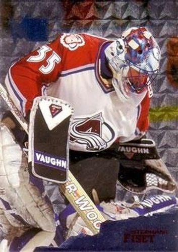 #31 Stephane Fiset - Colorado Avalanche - 1995-96 Metal Hockey