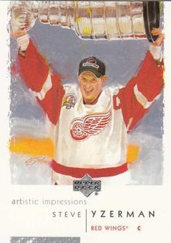 #31 Steve Yzerman - Detroit Red Wings - 2002-03 UD Artistic Impressions Hockey