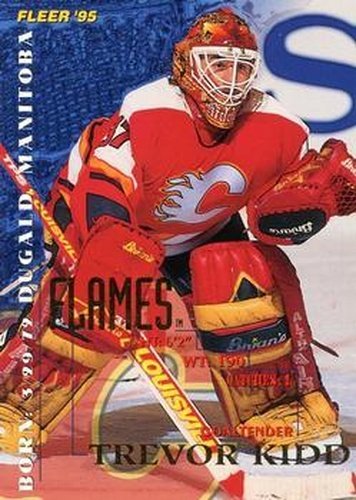 #31 Trevor Kidd - Calgary Flames - 1994-95 Fleer Hockey