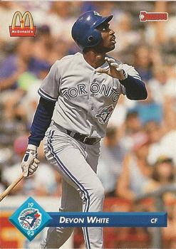 #31 Devon White - Toronto Blue Jays - 1993 Donruss McDonald's Toronto Blue Jays Great Moments Baseball