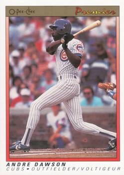 #31 Andre Dawson - Chicago Cubs - 1991 O-Pee-Chee Premier Baseball