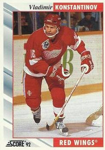 #31 Vladimir Konstantinov - Detroit Red Wings - 1992-93 Score USA Hockey