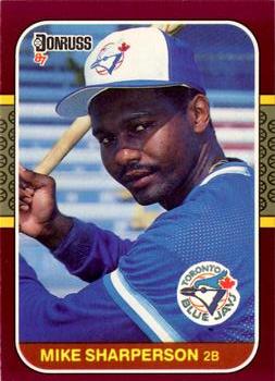 #31 Mike Sharperson - Toronto Blue Jays - 1987 Donruss Opening Day Baseball
