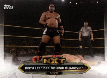 #31 Keith Lee / Dominik Dijakovic - 2020 Topps WWE NXT Wrestling