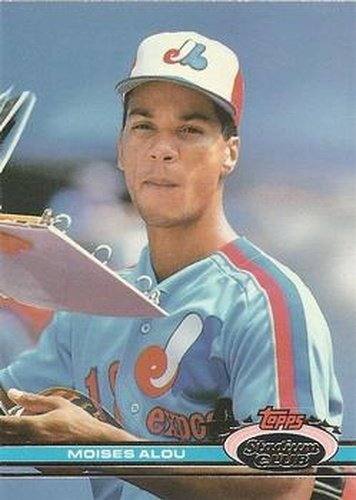 #31 Moises Alou - Montreal Expos - 1991 Stadium Club Baseball
