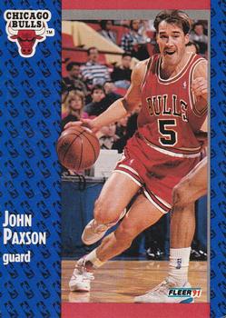 #31 John Paxson - Chicago Bulls - 1991-92 Fleer Basketball