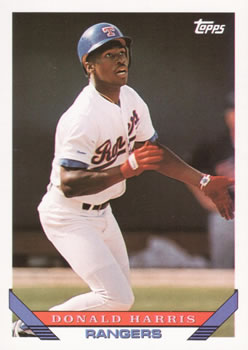 #731 Donald Harris - Texas Rangers - 1993 Topps Baseball