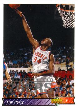 #31 Tim Perry - Philadelphia 76ers - 1992-93 Upper Deck Basketball