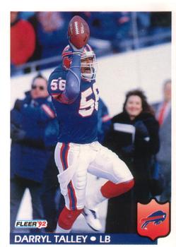 #31 Darryl Talley - Buffalo Bills - 1992 Fleer Football