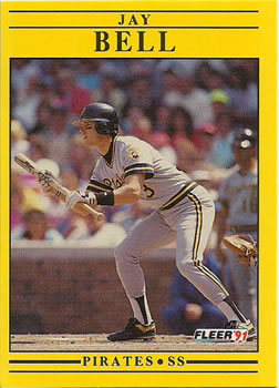 #31 Jay Bell - Pittsburgh Pirates - 1991 Fleer Baseball