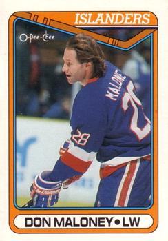 #31 Don Maloney - New York Islanders - 1990-91 O-Pee-Chee Hockey