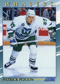 #31 Patrick Poulin - Hartford Whalers - 1992-93 Score Young Superstars Hockey