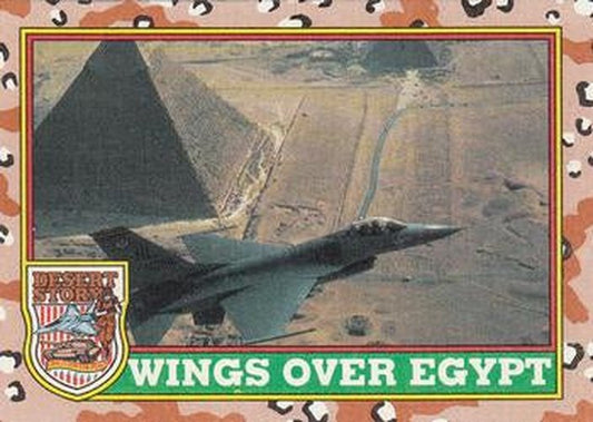 #31 Wings over Egypt - 1991 Topps Desert Storm