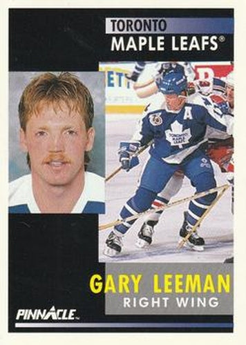 #31 Gary Leeman - Toronto Maple Leafs - 1991-92 Pinnacle Hockey