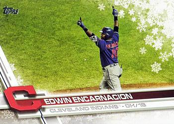 #HMW31 Edwin Encarnacion - Cleveland Indians - 2017 Topps Holiday Baseball
