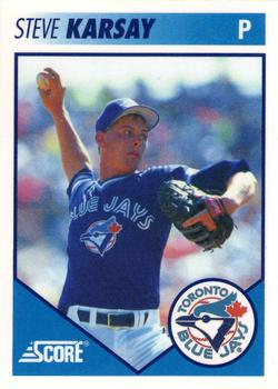 #31 Steve Karsay - Toronto Blue Jays - 1991 Score Toronto Blue Jays Baseball