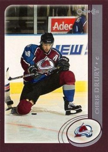 #31a Chris Drury - Colorado Avalanche - 2002-03 O-Pee-Chee Hockey