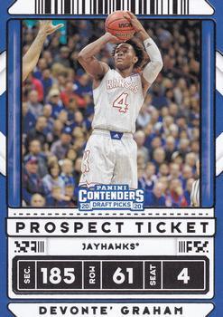 #31b Devonte' Graham - Kansas Jayhawks - 2020 Panini Contenders Draft Picks Basketball