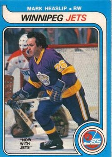 #320 Mark Heaslip - Winnipeg Jets - 1979-80 O-Pee-Chee Hockey
