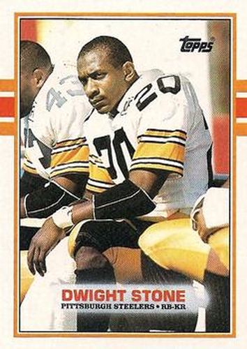 #320 Dwight Stone - Pittsburgh Steelers - 1989 Topps Football
