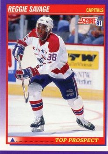 #320 Reggie Savage - Washington Capitals - 1991-92 Score American Hockey
