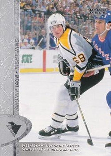 #320 Jaromir Jagr - Pittsburgh Penguins - 1996-97 Upper Deck Hockey