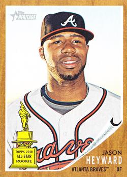 #320 Jason Heyward - Atlanta Braves - 2011 Topps Heritage Baseball