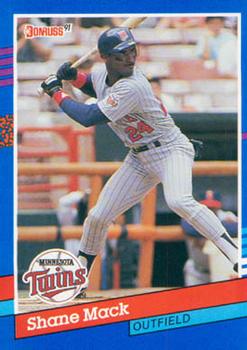 #320 Shane Mack - Minnesota Twins - 1991 Donruss Baseball
