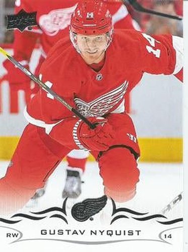 #320 Gustav Nyquist - Detroit Red Wings - 2018-19 Upper Deck Hockey