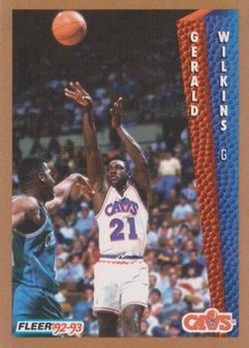 #320 Gerald Wilkins - Cleveland Cavaliers - 1992-93 Fleer Basketball