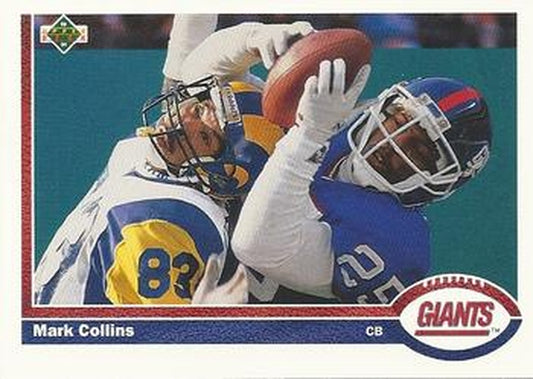 #320 Mark Collins - New York Giants - 1991 Upper Deck Football
