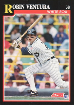 #320 Robin Ventura - Chicago White Sox - 1991 Score Baseball