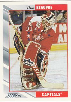 #320 Don Beaupre - Washington Capitals - 1992-93 Score USA Hockey