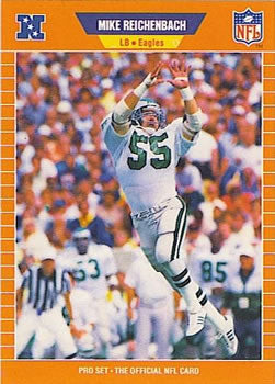 #320 Mike Reichenbach - Philadelphia Eagles - 1989 Pro Set Football