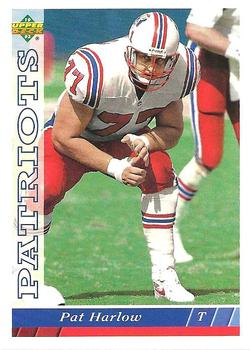 #320 Pat Harlow - New England Patriots - 1993 Upper Deck Football
