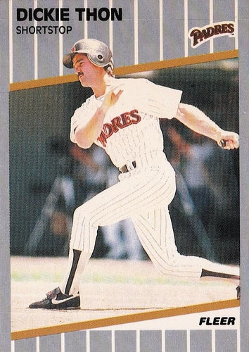 #320 Dickie Thon - San Diego Padres - 1989 Fleer Baseball
