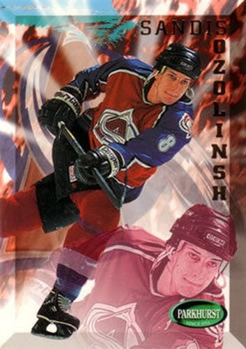 #320 Sandis Ozolinsh - Colorado Avalanche - 1995-96 Parkhurst International Hockey