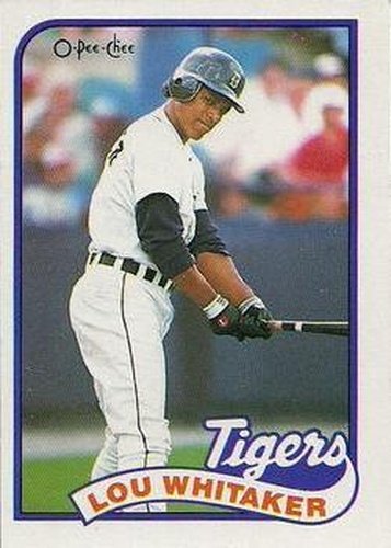 #320 Lou Whitaker - Detroit Tigers - 1989 O-Pee-Chee Baseball