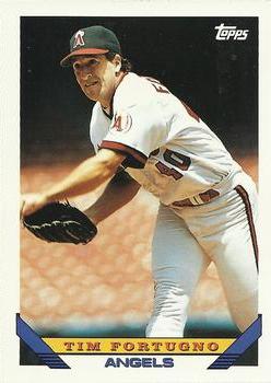 #320 Tim Fortugno - California Angels - 1993 Topps Baseball