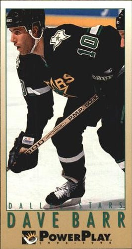 #320 Dave Barr - Dallas Stars - 1993-94 Fleer PowerPlay Hockey