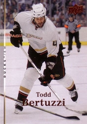 #320 Todd Bertuzzi - Anaheim Ducks - 2007-08 Upper Deck Hockey