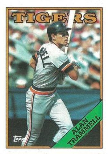 #320 Alan Trammell - Detroit Tigers - 1988 Topps Baseball