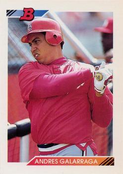 #320 Andres Galarraga - St. Louis Cardinals - 1992 Bowman Baseball